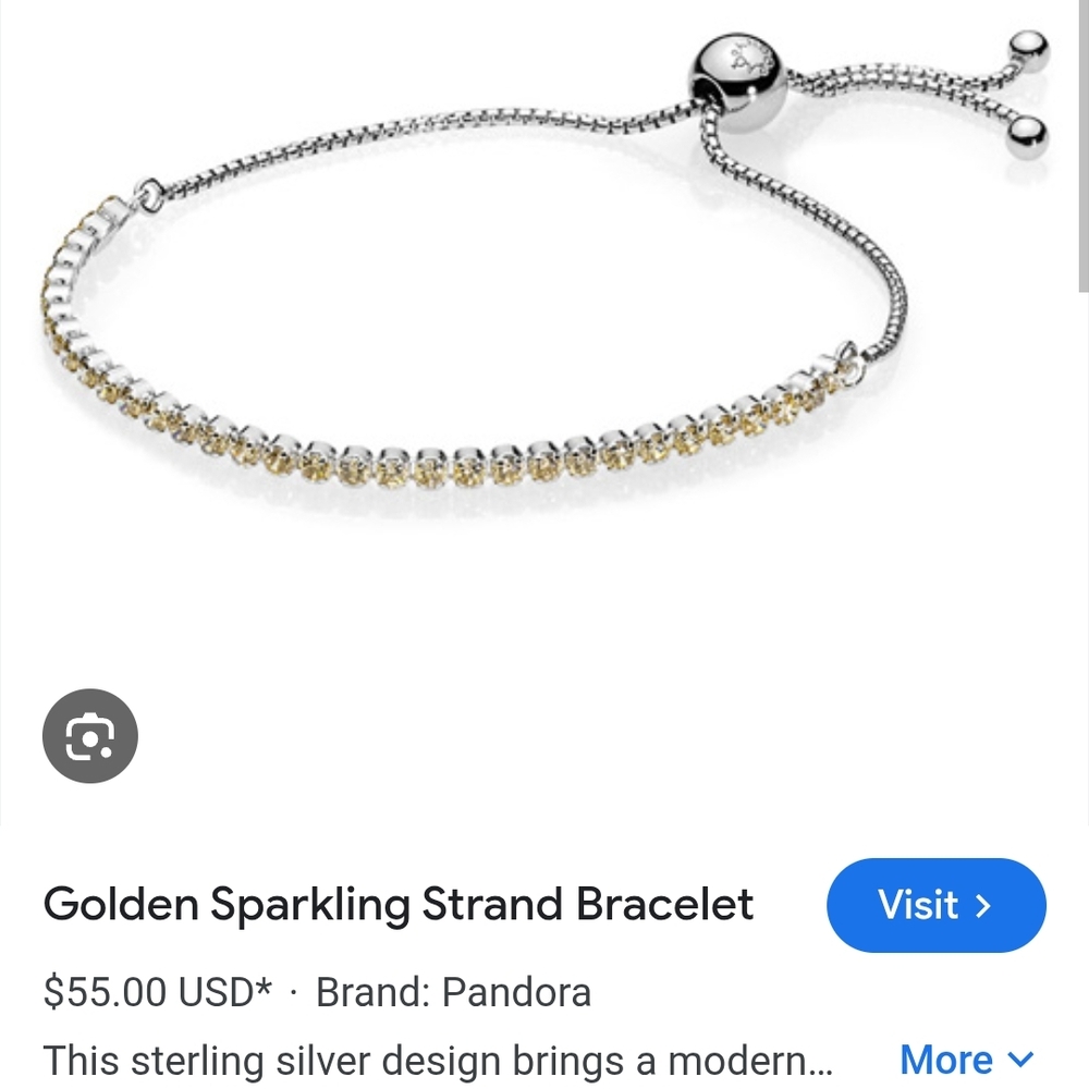 Pandora Golden and Silver Sparkling Bracelet